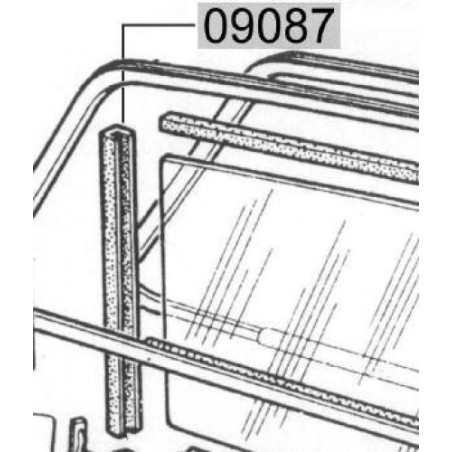 GUIDA VETRO PICCOLO FIAT 500 FLR