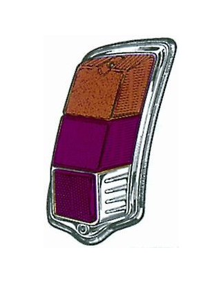 LENTE FANALE POSTERIORE SINISTRA MODELLO STARS FIAT 500 F  L  R 19651975