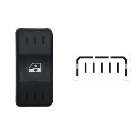 INTERRUTTORE ALZACRISTALLI PORTA ANTERIORE DESTRASINISTRA 5 PIN 1 INTERRUTTORE DACIA LOGAN-MCVPUPVAN I KSLSUS 20052012      , D