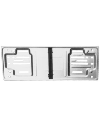 PORTATARGA ANTERIORE GRIGIO ACCIAIO