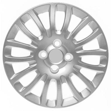 COPRICERCHIO 15 LOGO ROSSO SENZA LOGO COMPATIBILE CON FIAT GRANDE PUNTO 199 20052012 VERS 2007