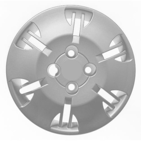 COPRICERCHIO 13 LOGO ROSSO SENZA LOGO COMPATIBILE CON FIAT PANDA 169 20032014