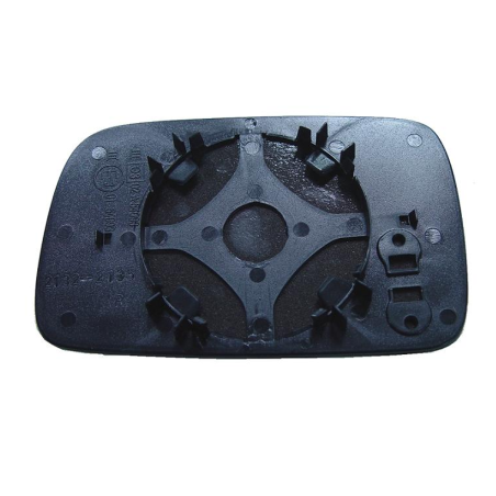 VETRO CON PIASTRA DESTRO CROMATO CONVESSO VOLKSWAGEN POLO 6N1 19941999, VOLKSWAGEN POLO CLASSIC 6V2 19952002