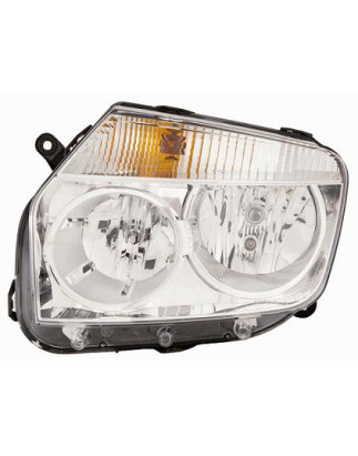 PROIETTORE DESTRO H7,H1 CON PARABOLA CROMATA CON PREDISPOSIZIONE REGOLAZIONE ELETTRICA DACIA DUSTER I HS 20102017VERS 2013