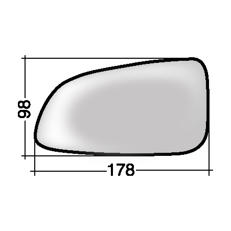 VETRO CON PIASTRA DESTRO OPEL ASTRA H A04 20042010