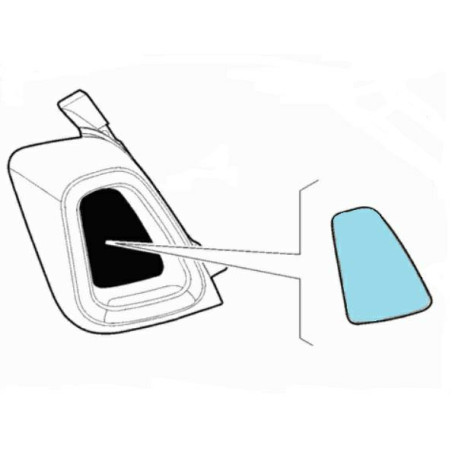 RIVESTIMENTO POSTERIORE DESTRO CON PRIMER FIAT 500 312 2015, ABARTH 595 TURISMO 2016