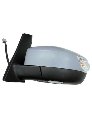 RETROVISORE ELETTRICO DESTRO 10 PIN CON PRIMER TERMICO VETRO CONVESSO RICHIUDIBILE ELETTRICAMENTE CON FANALINO INTEGRATO CON LU