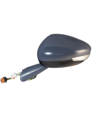 RETROVISORE ELETTRICO SINISTRO 16 PIN CON PRIMER TERMICO VETRO CONVESSO RICHIUDIBILE ELETTRICAMENTE CON FANALINO INTEGRATO CON 