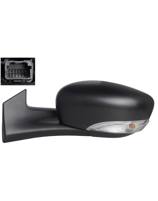 RETROVISORE ELETTRICO DESTRO NERO 9 PIN TERMICO CON FANALINO INTEGRATO CON SONDA RENAULT ZOE BFM 20122019