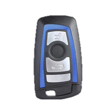 GUSCIO CHIAVE NERO CON BORDO BLU 4 TASTI: TASTO APERTURA TASTO CHIUSURA TASTO PORTELLONE LAMA BMW SERIES 5 E60E61 20032010     