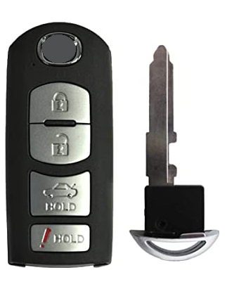 GUSCIO CHIAVE 4 TASTI: TASTO APERTURA TASTO CHIUSURA TASTO PORTELLONE TASTO PANIC MAZDA 3 HB BP 2019          , MAZDA 3 SDN-HB 