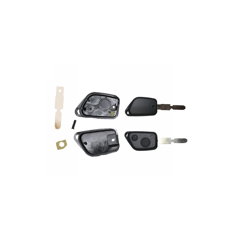 GUSCIO CHIAVE NERO 2 TASTI: TASTO APERTURA TASTO CHIUSURA LAMA HU78 PEUGEOT 406 SDN 8C8E8F 19962005