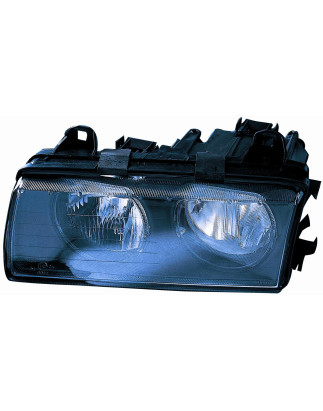 PROIETTORE DESTRO H7,H7 CON VETRO LISCIO CON PREDISPOSIZIONE REGOLAZIONE ELETTRICA BMW SERIES 3 COUPECABRIO E36 19901998VERS 01