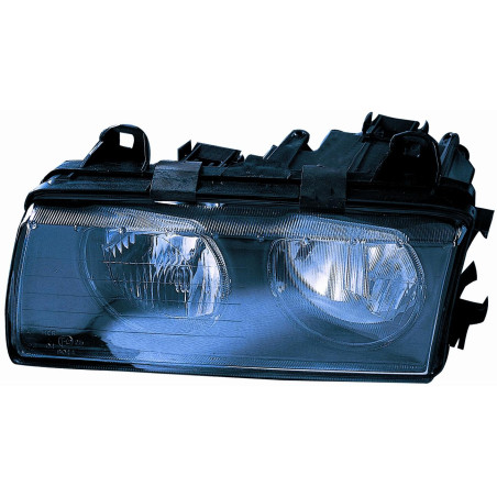 PROIETTORE SINISTRO H7,H7 CON VETRO LISCIO CON PREDISPOSIZIONE REGOLAZIONE ELETTRICA BMW SERIES 3 COUPECABRIO E36 19901998 VERS