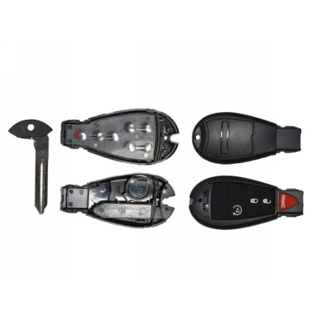 GUSCIO CHIAVE NERO 3+1 TASTI:  TASTO APERTURA TASTO CHIUSURA TASTO PORTELLONE TASTO PANIC LAMA DI EMERGENZA Y160 DODGE CALIBER 