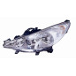 PROIETTORE SINISTRO 2H7,H1 CON PARABOLA CROMATA CON FENDINEBBIA PEUGEOT 207 WDWAWC 20062014