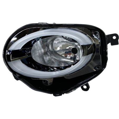 PROIETTORE INFERIORE DESTRO LED H7,W21W REGOLAZIONE MANUALE CON PARABOLA FIAT 500 312 2015