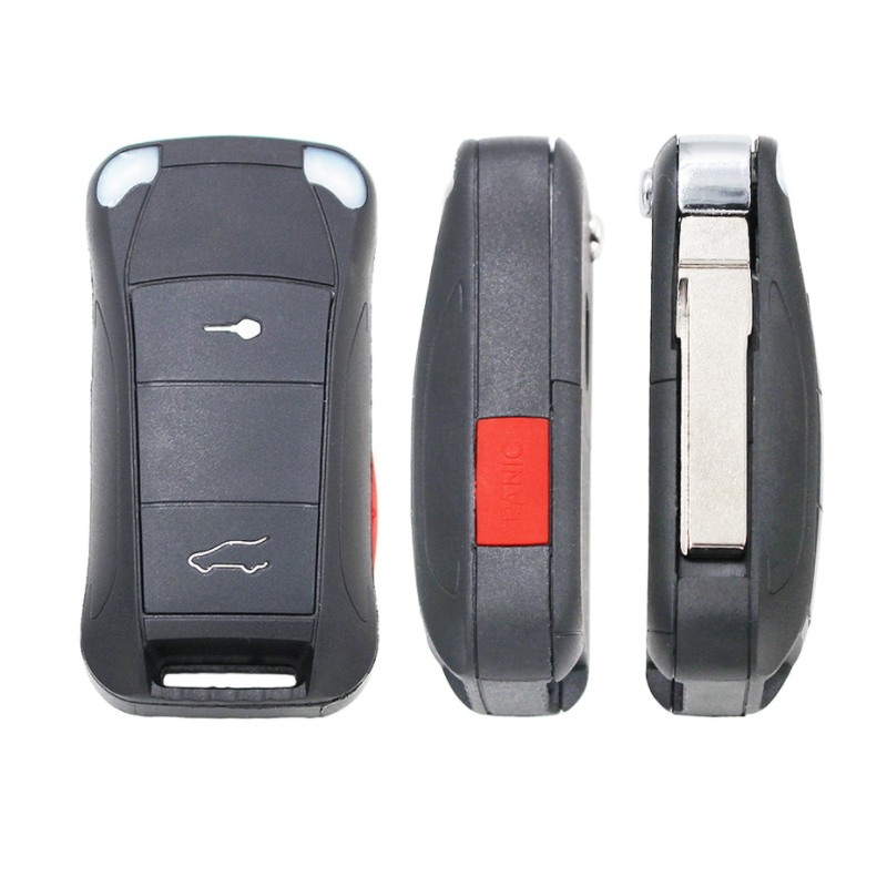 GUSCIO CHIAVE 2+1 TASTI: TASTO APERTURA TASTO CHIUSURA TASTO PORTELLONE TASTO PANIC PORSCHE CAYENNE 9PA 20032010, PORSCHE CAYEN