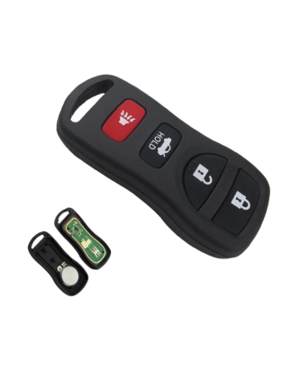 GUSCIO CHIAVE COMPLETO CON CHIP TIPO FREQUENZA: TASTO APERTURA TASTO CHIUSURA TASTO PORTELLONE TASTO ANTIPANICO NISSAN PATHFIND