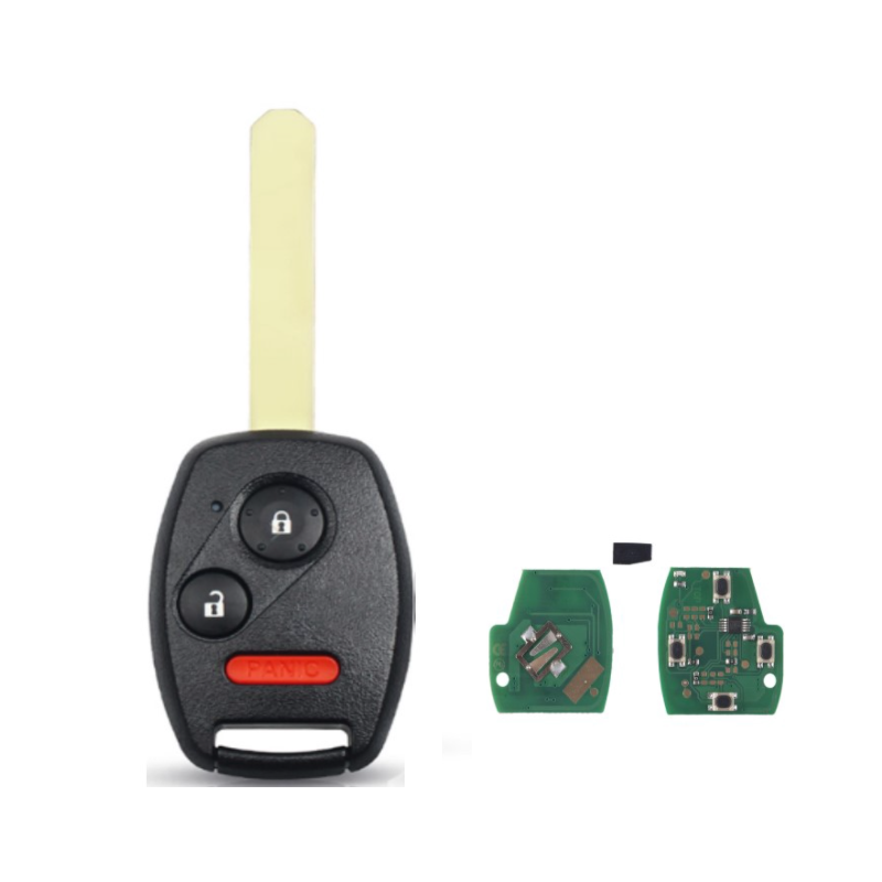 GUSCIO CHIAVE COMPLETO CON CHIP ID46 TIPO FREQUENZA: 3138MHZ TASTO APERTURA TASTO CHIUSURA TASTO ANTIPANICO HONDA ACCORD CBCCCD