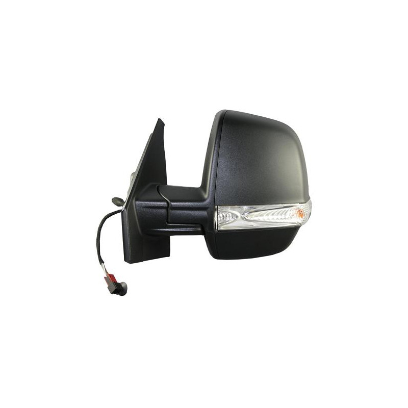 RETROVISORE MECCANICO DESTRO NERO CON PRIMER VETRO CONVESSO CON FANALINO INTEGRATO FIAT DOBLO 263 20092015, FIAT DOBLO 263 2015