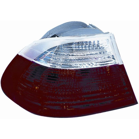 FANALE POSTERIORE SINISTRO SENZA PORTALAMPADA BIANCOROSSO BMW SERIES 3 COUPECABRIO E46 19992003