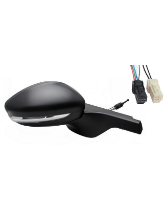 RETROVISORE ELETTRICO DESTRO NERO 6+2 PIN TERMICO VETRO CONVESSO CON FANALINO INTEGRATO CON SONDA CITROEN C3 SX 20162024 VERS 2