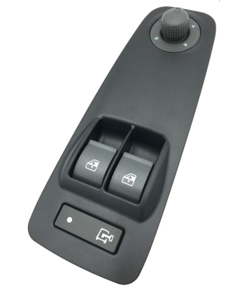 PULSANTIERA ALZACRISTALLI PORTA ANTERIORE SINISTRA 20 PIN 2 INTERRUTTORI GRIGIO CLOGO CHIAVE CHIUSURA CENTRALIZZATA COMANDI RET