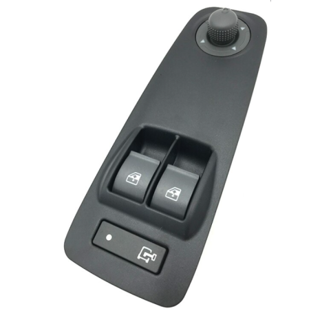 PULSANTIERA ALZACRISTALLI PORTA ANTERIORE SINISTRA 20 PIN 2 INTERRUTTORI GRIGIO CLOGO CHIAVE CHIUSURA CENTRALIZZATA COMANDI RET