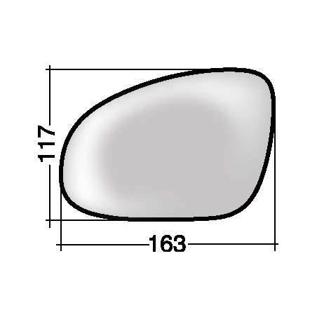 VETRO CON PIASTRA SINISTRO ASFERICO TERMICO SEAT ALHABRA 7V87V9 19952010       VERS 2004 , SKODA SUPERB 3U4 20012008      , VOL