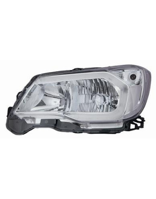 PROIETTORE SINISTRO LED XENON CON PARABOLA CROMATA CON MOTORE CON LUCE DIURNA LED SUBARU FORESTER SJ 20122015, SUBARU FORESTER 