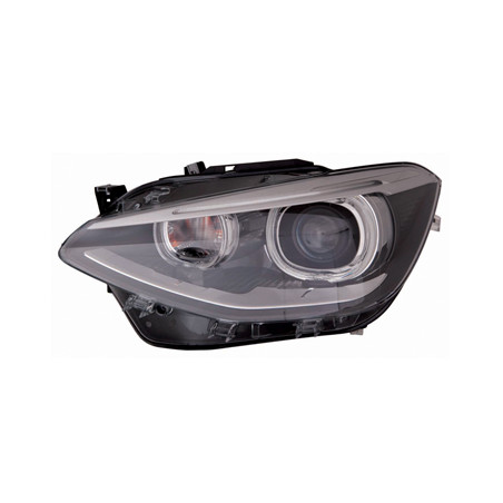 PROIETTORE SINISTRO 5 PORTE LED XENON CON PARABOLA NERA CON MOTORE CON LUCE DIURNA LED BMW SERIES 1 35D F21F20 20112015