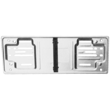 PORTATARGA ANTERIORE GRIGIO ACCIAIO