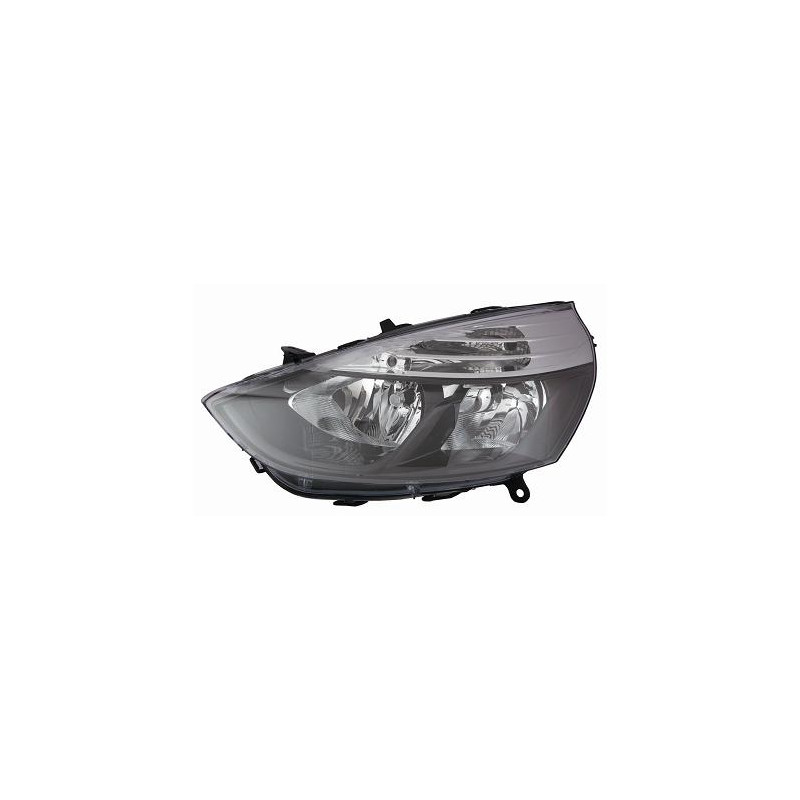 PROIETTORE DESTRO H7,H1 CON PARABOLA NERA CON BORDO INTERNO NERO CON MOTORE RENAULT CLIO IV BHKH 20132016, RENAULT CLIO IV BHKH