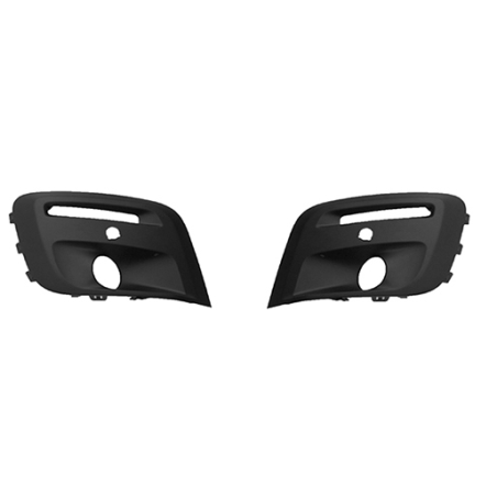 KIT GRIGLIE PARAURTI ANTERIORE NERO CSENSORE CON SEDE FENDINEBBIA CITROEN BERLINGO B9 20152019      , PEUGEOT PARTNER 20152019