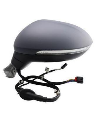 RETROVISORE ELETTRICO DESTRO 15+2 PIN CON PRIMER TERMICO RICHIUDIBILE ELETTRICAMENTE CON FANALINO INTEGRATO CON LUCE DI CORTESI