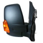 RETROVISORE ELETTRICO SINISTRO BRACCIO CORTO NERO 6 PIN TERMICO VETRO CONVESSO CON FANALINO INTEGRATO ARANCIO FORD TRANSIT F3FC