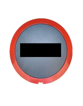 COPRIMOZZO BORDO ROSSO CON SCRITTA ROSSA