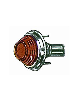 FANALE LATERALE DESTROSINISTRO CON PORTALAMPADA ARANCIO FIAT 500 F  L  R 19651975