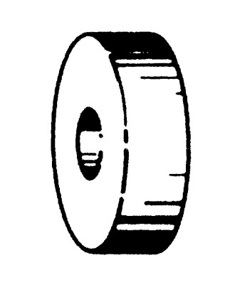 DISTANZIALE IN GOMMA PER FISSAGGIO PORTATARGA 6X20 ALT6MM