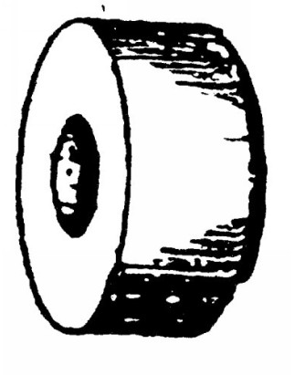 DISTANZIALE IN GOMMA PER FISSAGGIO PORTATARGA 6X20 ALT12MM