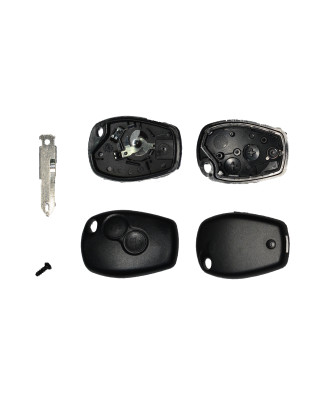GUSCIO CHIAVE NERO 2 TASTI: CON VITE TASTO APERTURA TASTO CHIUSURA LAMA NE73 DACIA SANDERO I BS 20082012      , RENAULT CLIO II