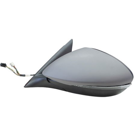 RETROVISORE ELETTRICO DESTRO 8+10 PIN CON PRIMER TERMICO VETRO CONVESSO RICHIUDIBILE ELETTRICAMENTE CON FANALINO INTEGRATO CON 