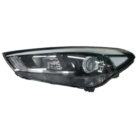 PROIETTORE SINISTRO LED H7,H7 CON PARABOLA NERA CON MOTORE CON LUCE DIURNA LED HYUNDAI TUCSON II TLTLE 20152018