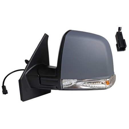 RETROVISORE MECCANICO SINISTRO 2 PIN MODCOMBIPANORAMA CON PRIMER VETRO CONVESSO CON FANALINO INTEGRATO FIAT DOBLO 263 20092015,