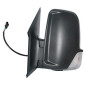 RETROVISORE ELETTRICO SINISTRO BRACCIO CORTO NERO 6 PIN TERMICO VETRO CONVESSO CON FANALINO INTEGRATO MERCEDES-BENZ SPRINTER W9