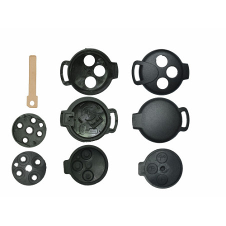 GUSCIO CHIAVE NERO 3 TASTI: TASTO APERTURA TASTO CHIUSURA TASTO PORTELLONE LAMA HU101 SMART FORFOUR 454 20042015      , SMART F