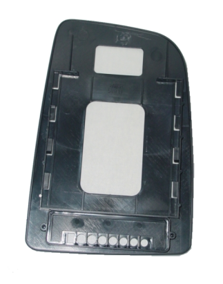 VETRO CON PIASTRA SINISTRO CROMATO SUPERIORE CONVESSO CON ATTACCO RETTANGOLARE MERCEDES-BENZ SPRINTER 208408 W906 20062013, MER