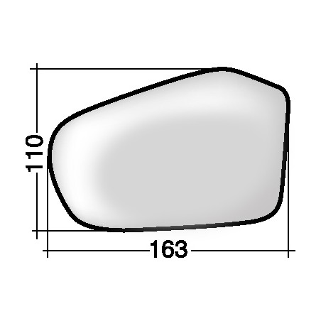 VETRO CON PIASTRA DESTRO CROMATO ASFERICO TERMICO MERCEDES-BENZ A CLASS W169 20042012       VERS 2008 , MERCEDES-BENZ B CLASS W