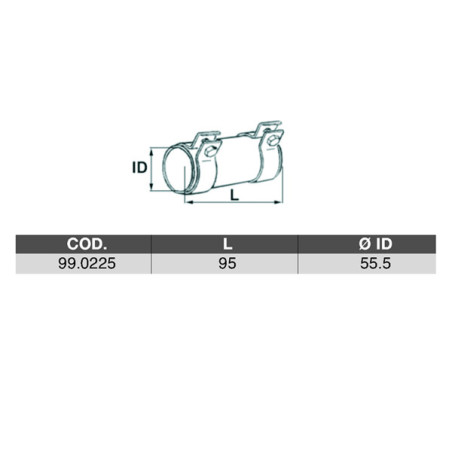 MANICOTTO DI CONGIUNZIONE ID 555 X 95